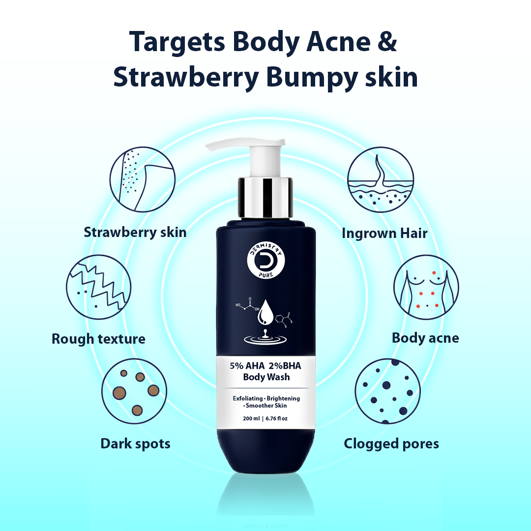 Aha bha body wash for smooth skin
