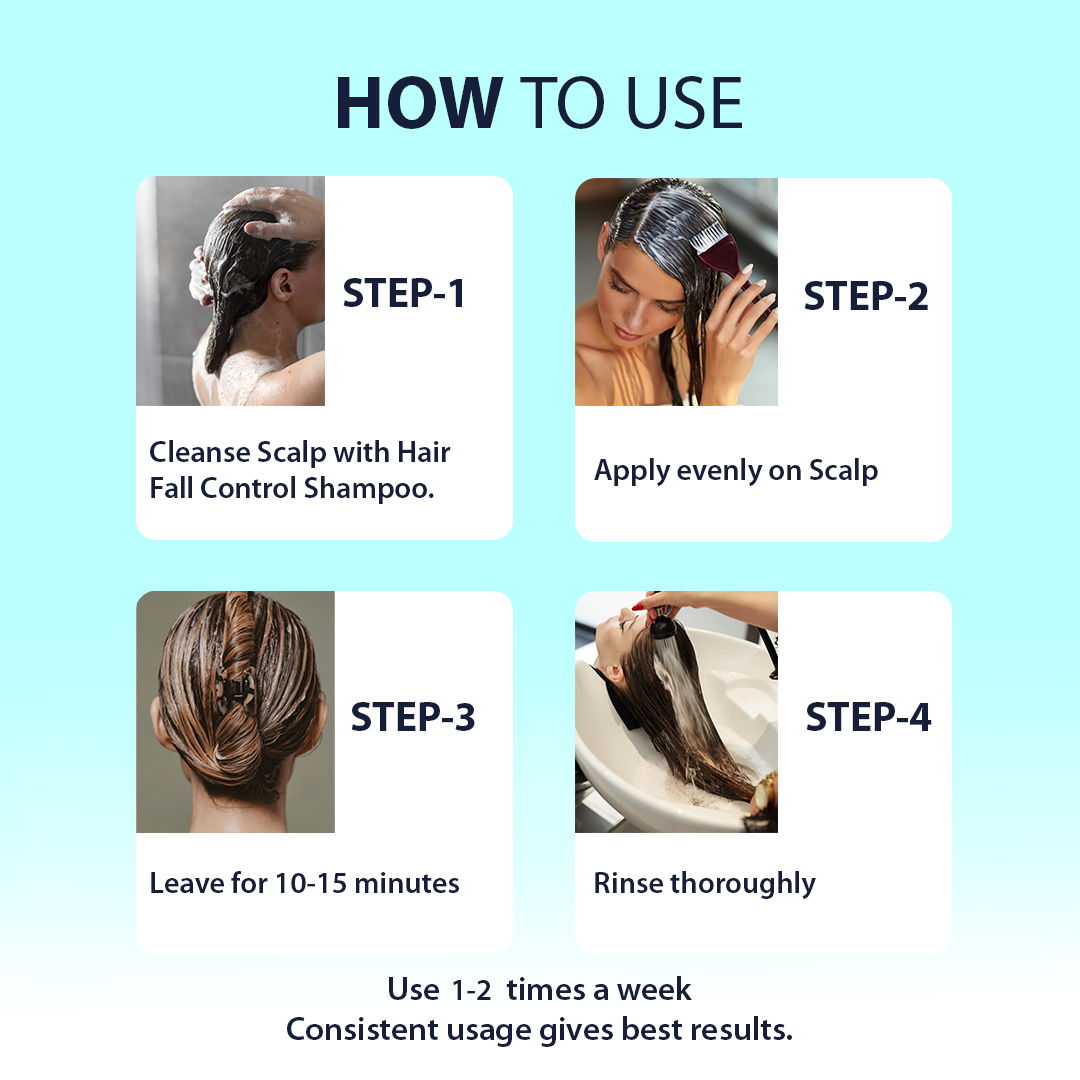 Hair fall control hair mask treatment