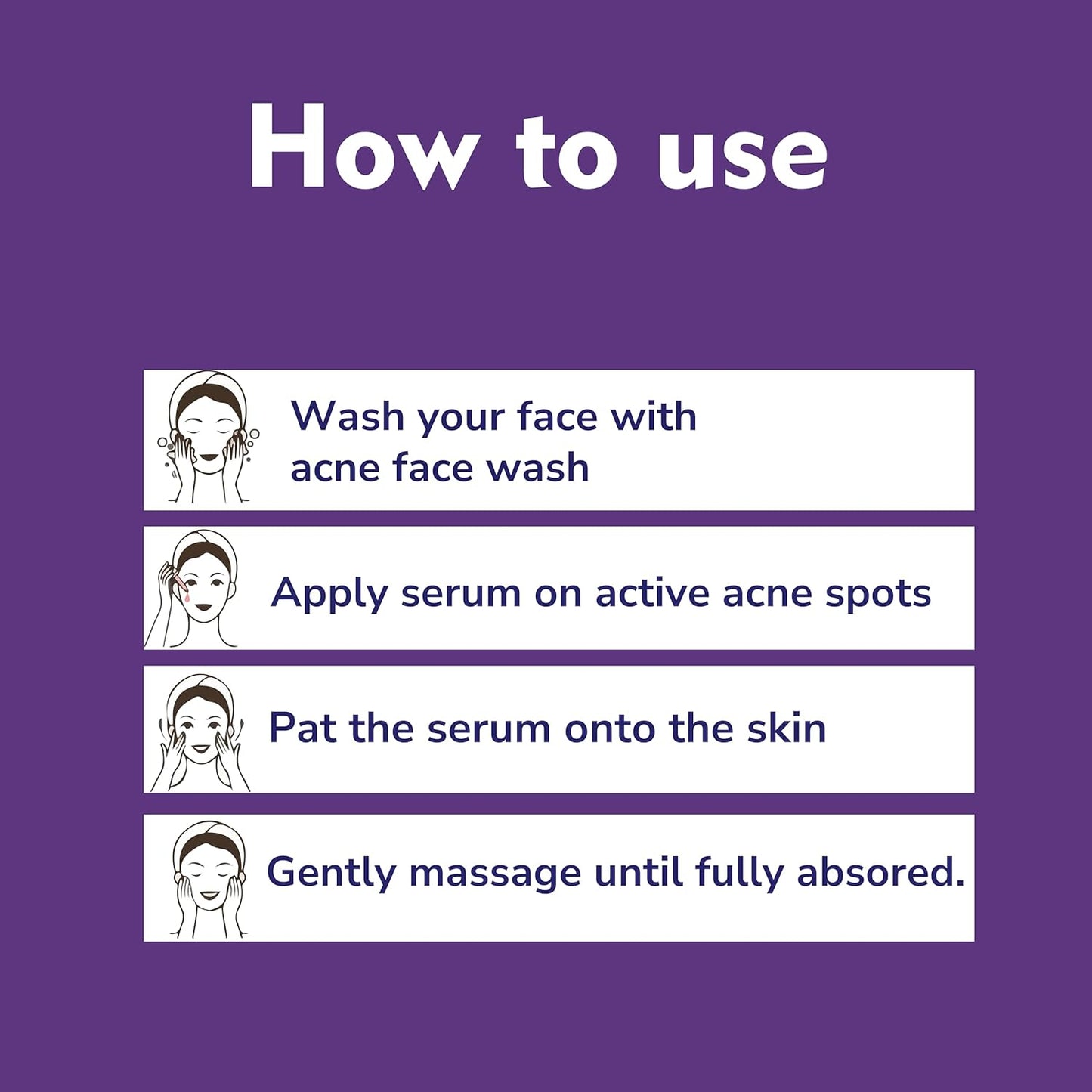 Salicylic acid serum for acne prone skin