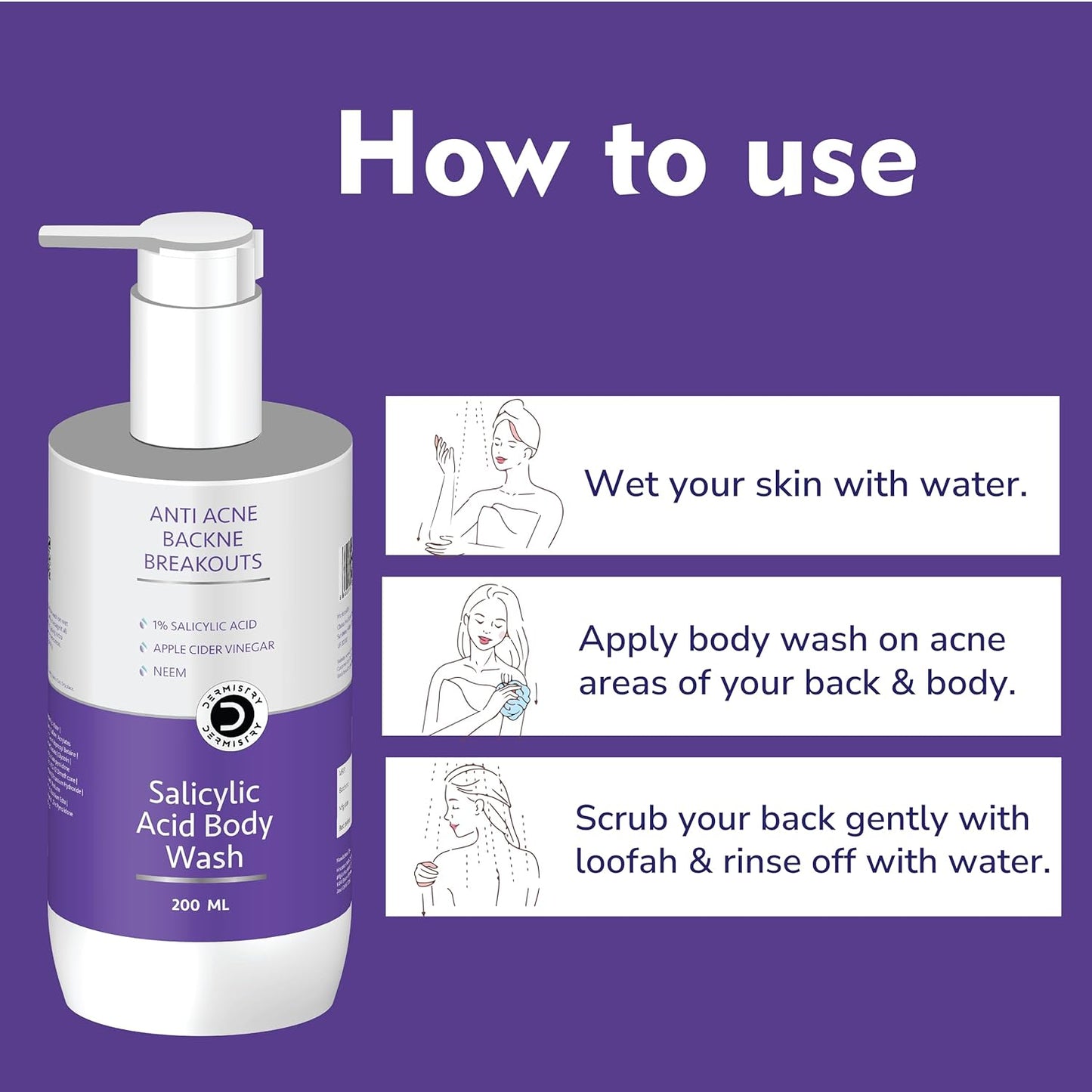 Body wash for acne prone skin