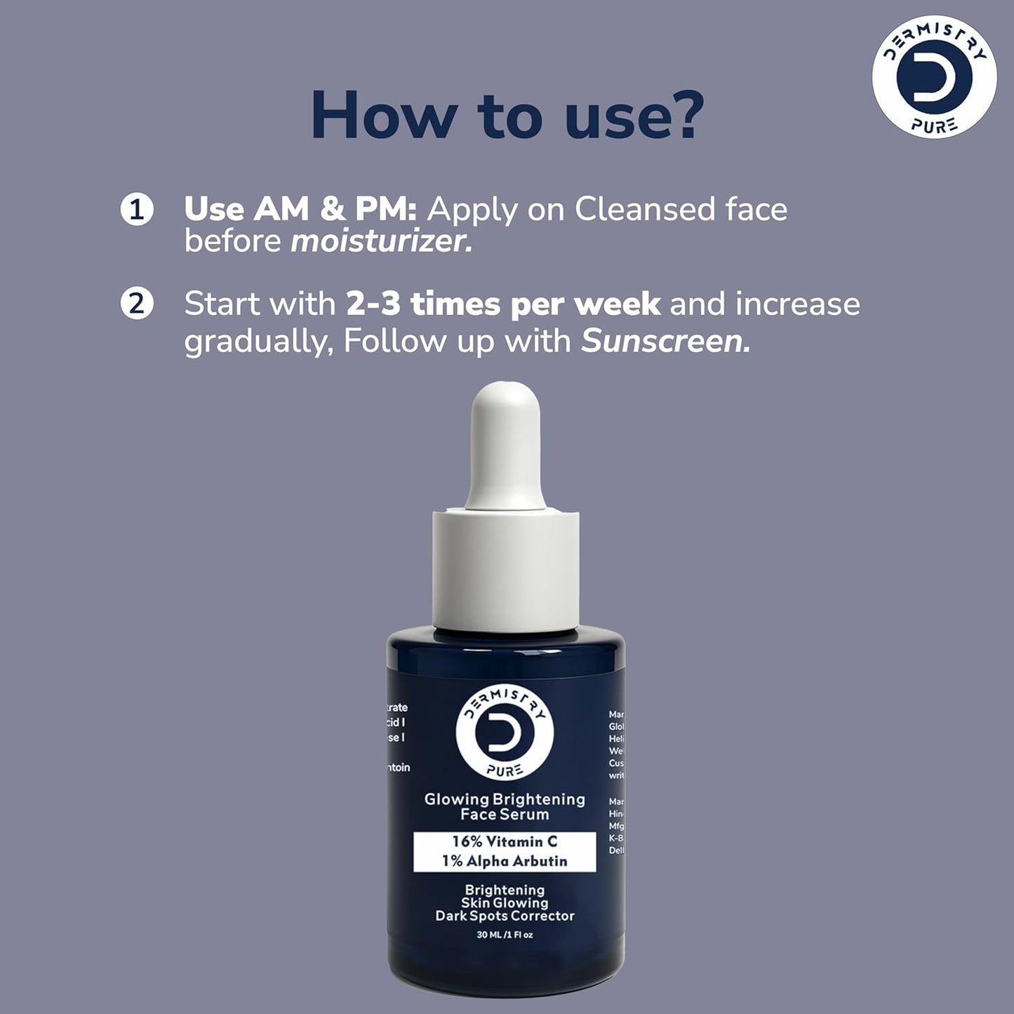 Brightening facial serum