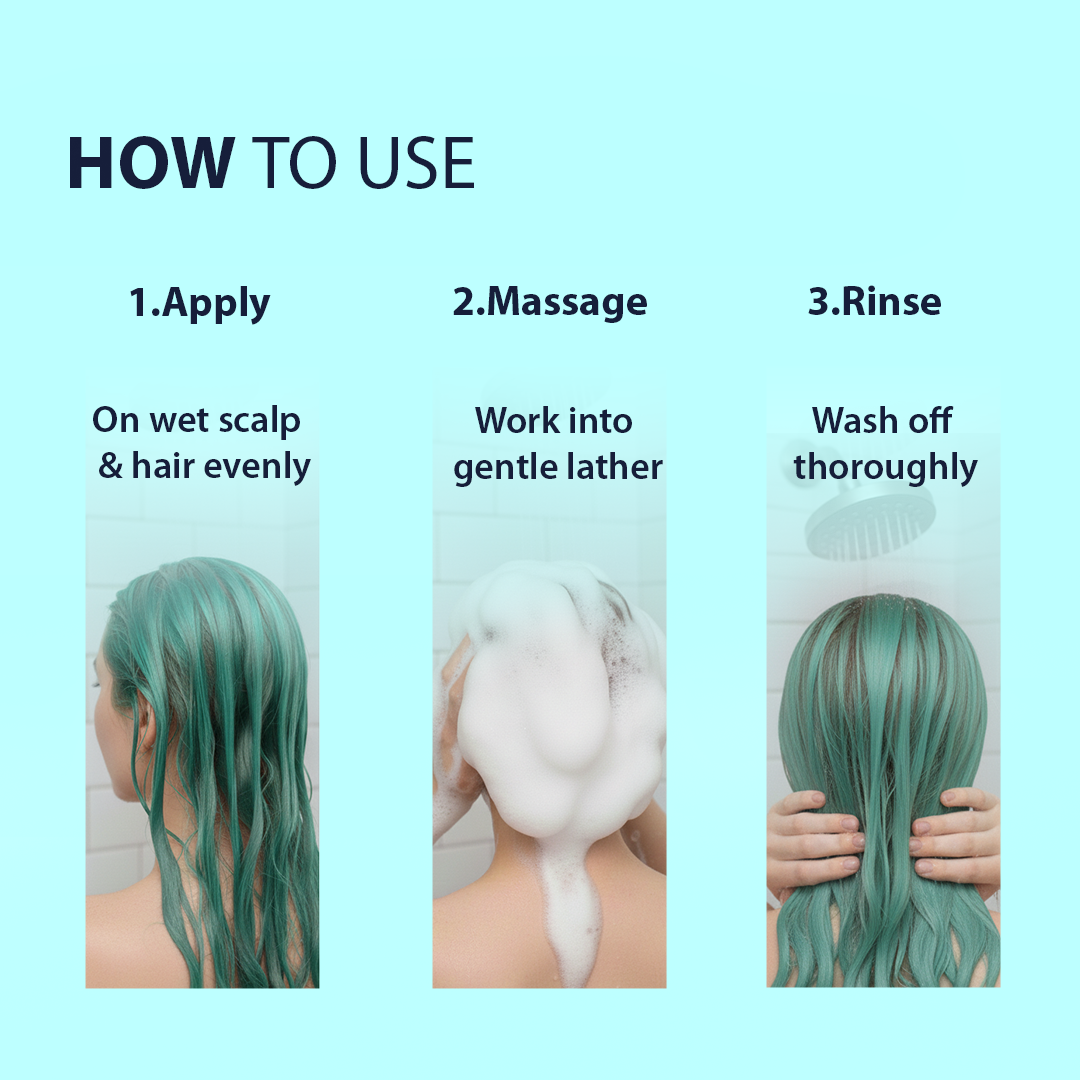 Dyed hair protecting shampoo