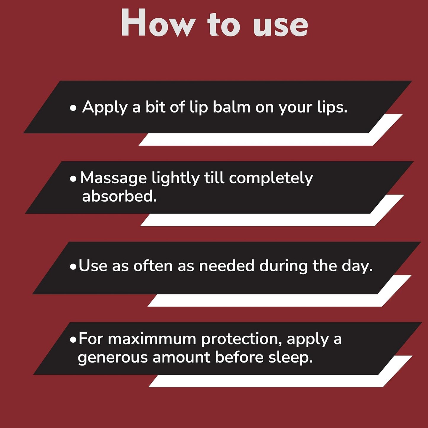 Nourishing lip balm for dry lips