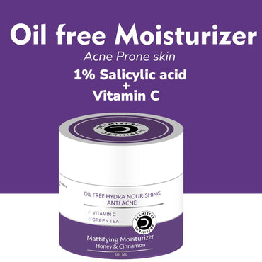 Oil-free face moisturizer jar