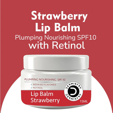 Strawberry flavored lip balm stick