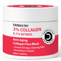 Dermistry Instant Skin Lifting Firming Tightening Retinol Collagen Boost Day Night Anti Aging Face Pack Mask & 4% Liftis Serum For Ageing Wrinkles