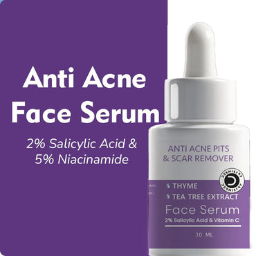 DERMISTRY 2% Salicylic Acid 5% Niacinamide Face Serum For Oily Acne Prone Skin Open Pores Spot Scars