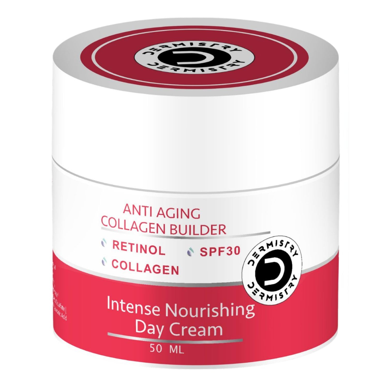 DERMISTRY Anti Ageing Collagen Retinol SPF 30 Moisturizer Day Face Cream For Aging Wrinkles Repair