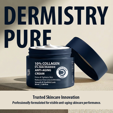 DERMISTRY 10% Collagen Skin Tightening Anti Aging Day Night Face Cream for Ageing Fine Line Wrinkles