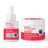 Dermistry Instant Skin Lifting Firming Tightening 4% Liftis Retinol Collagen Boost Day Night Anti Aging Face Serum & SPF 30 Cream For Ageing Wrinkles Dark Circles