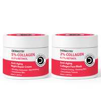 Dermistry Instant Skin Lifting Firming Tightening Retinol Collagen Boost Day Night Anti Aging Face Pack Mask & Night Cream