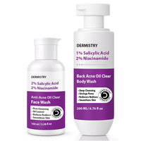 Dermistry 1% Salicylic Acid Back Acne Exfoliating Body & Open Pores Excess Oil Removal Face Wash