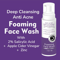 Acne control face wash bottle