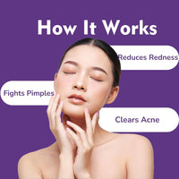 Acne fighting face wash foam
