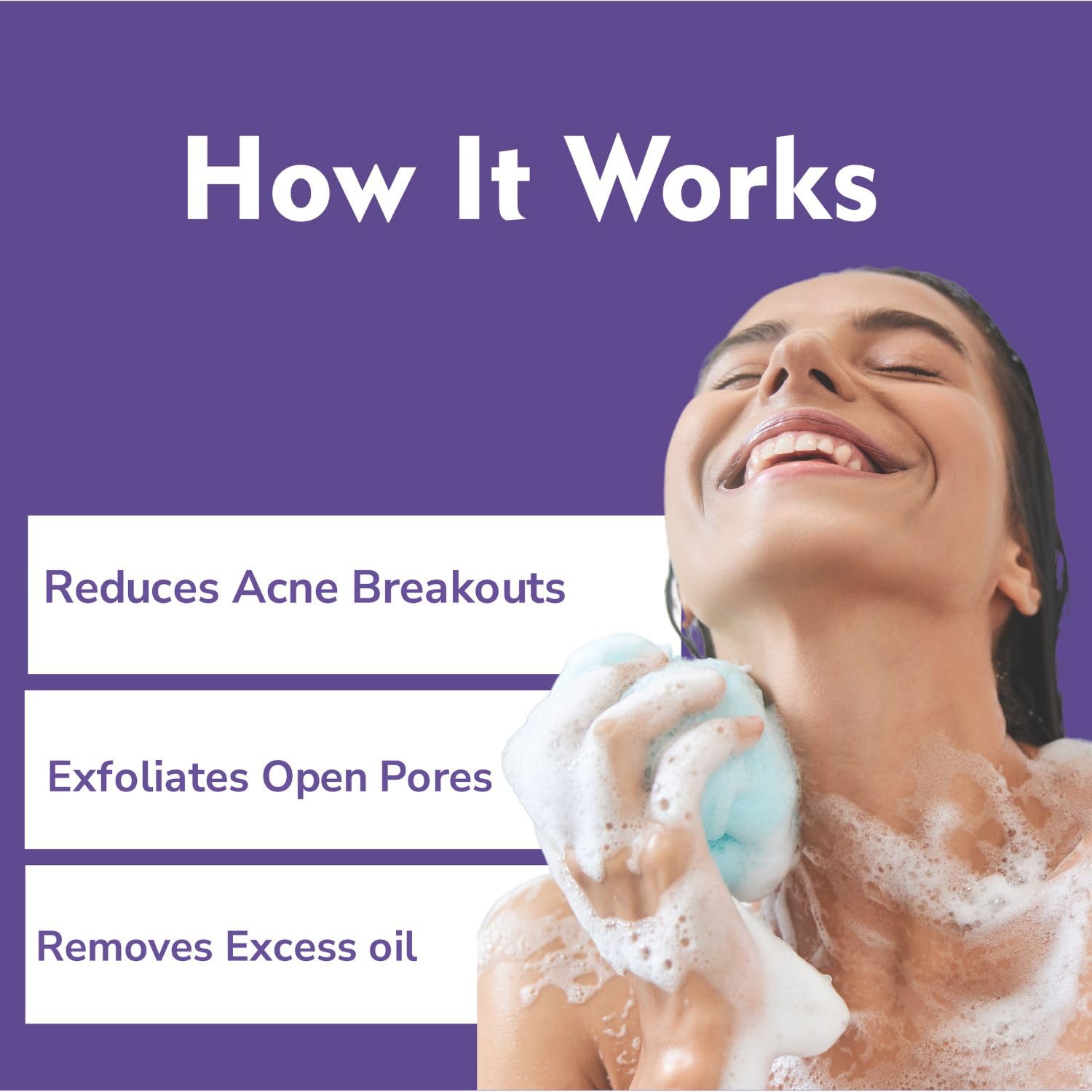 Anti acne shower gel