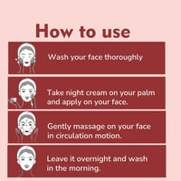 Anti wrinkle night face cream