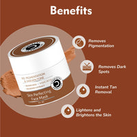 Brightening clay mask texture