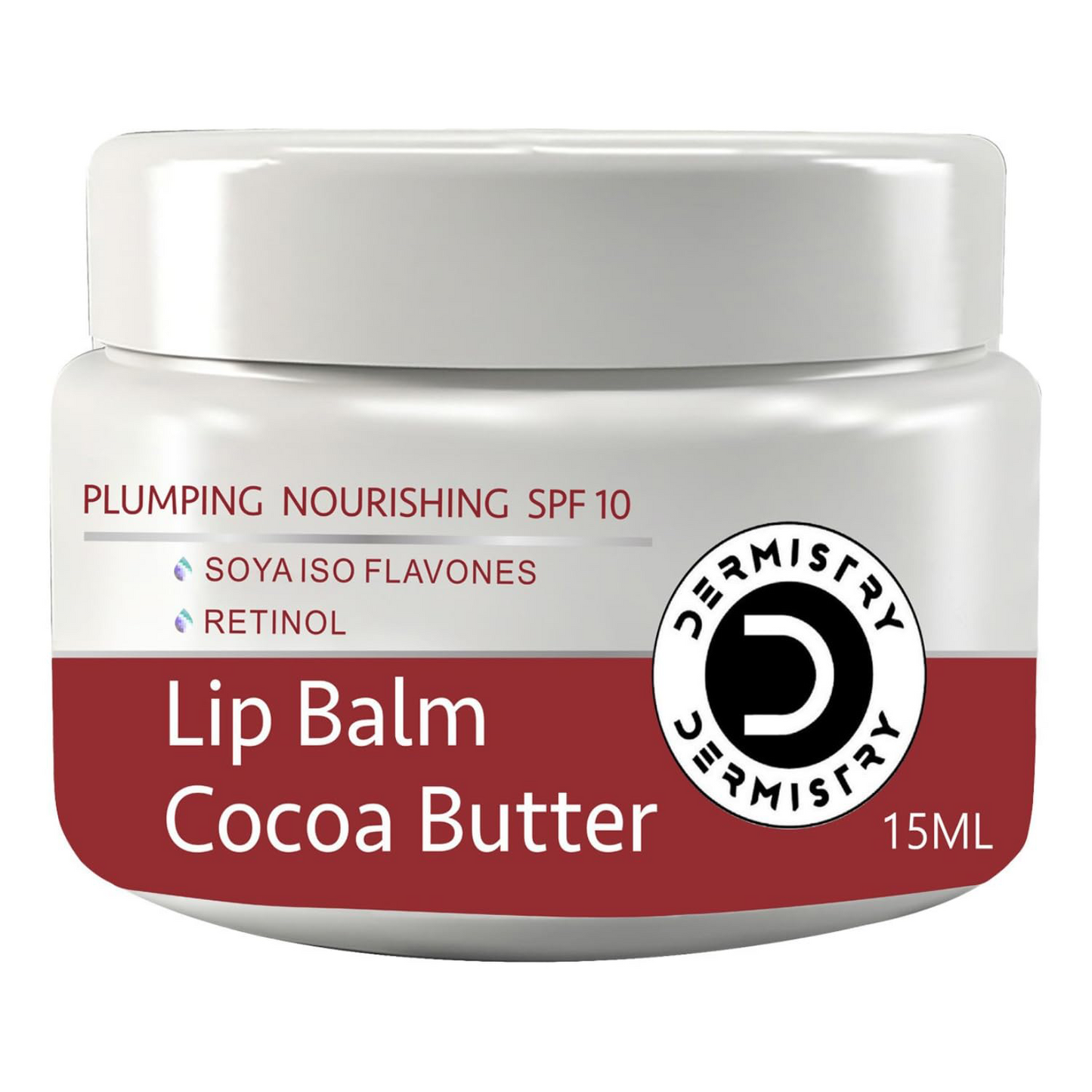 Cocoa butter lip balm for dry cracked lips