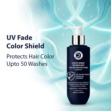 Color protection shampoo bottle