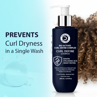 Curl enhancing shampoo bottle