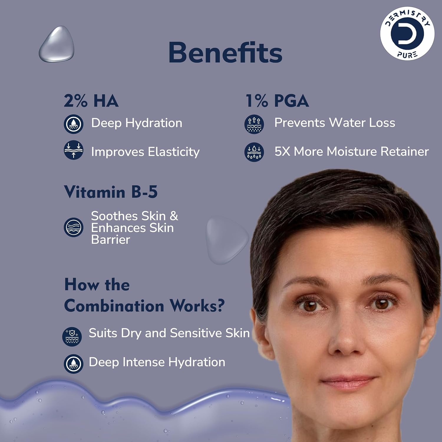 Dry skin hydrating serum