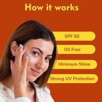 Dermistry Ultra Lite Matte Oil Free Water Based & 1% Hyaluronic Sunscreen SPF 50 For Oily Acne Prone, Dry & Combination Skin