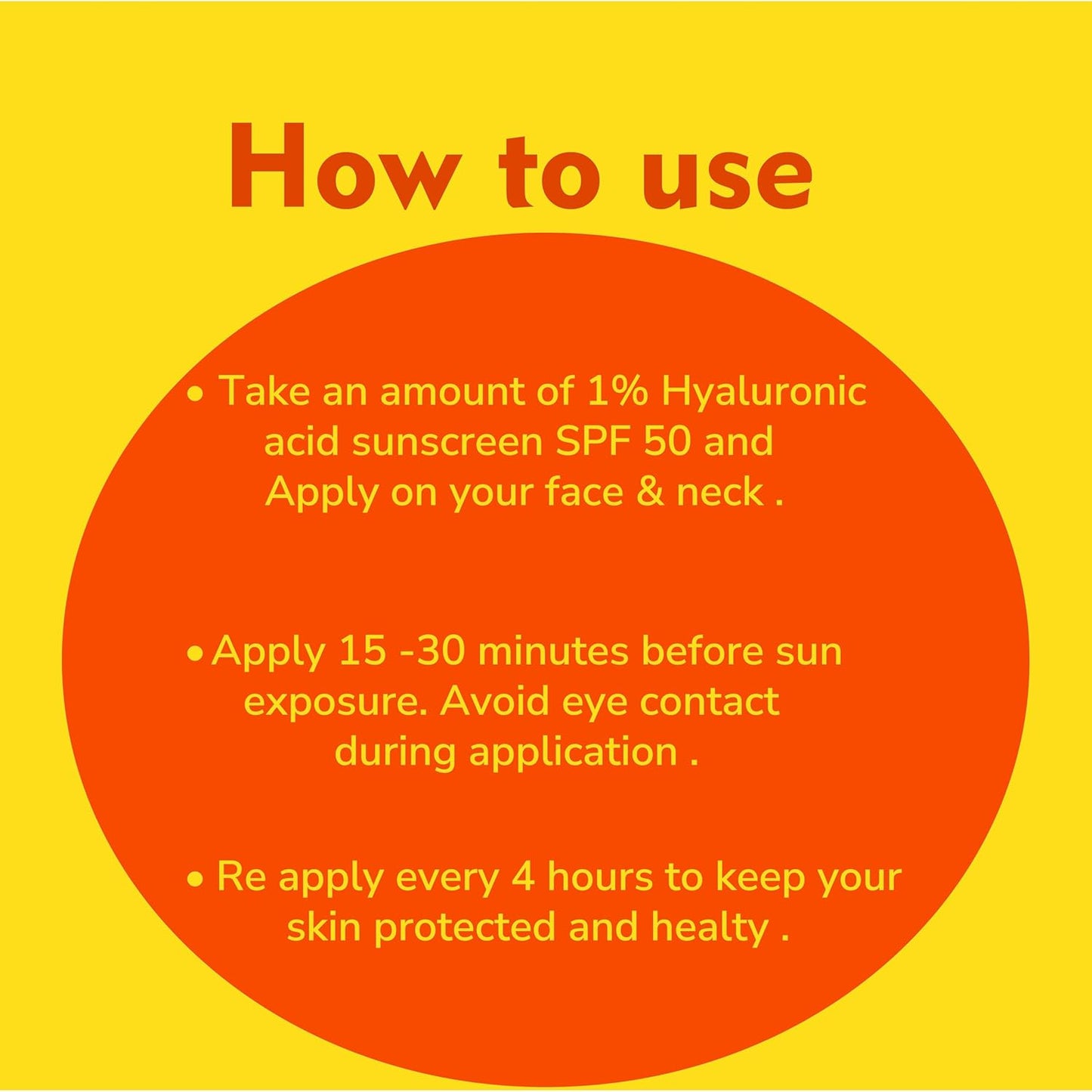 Hyaluronic sunscreen for face