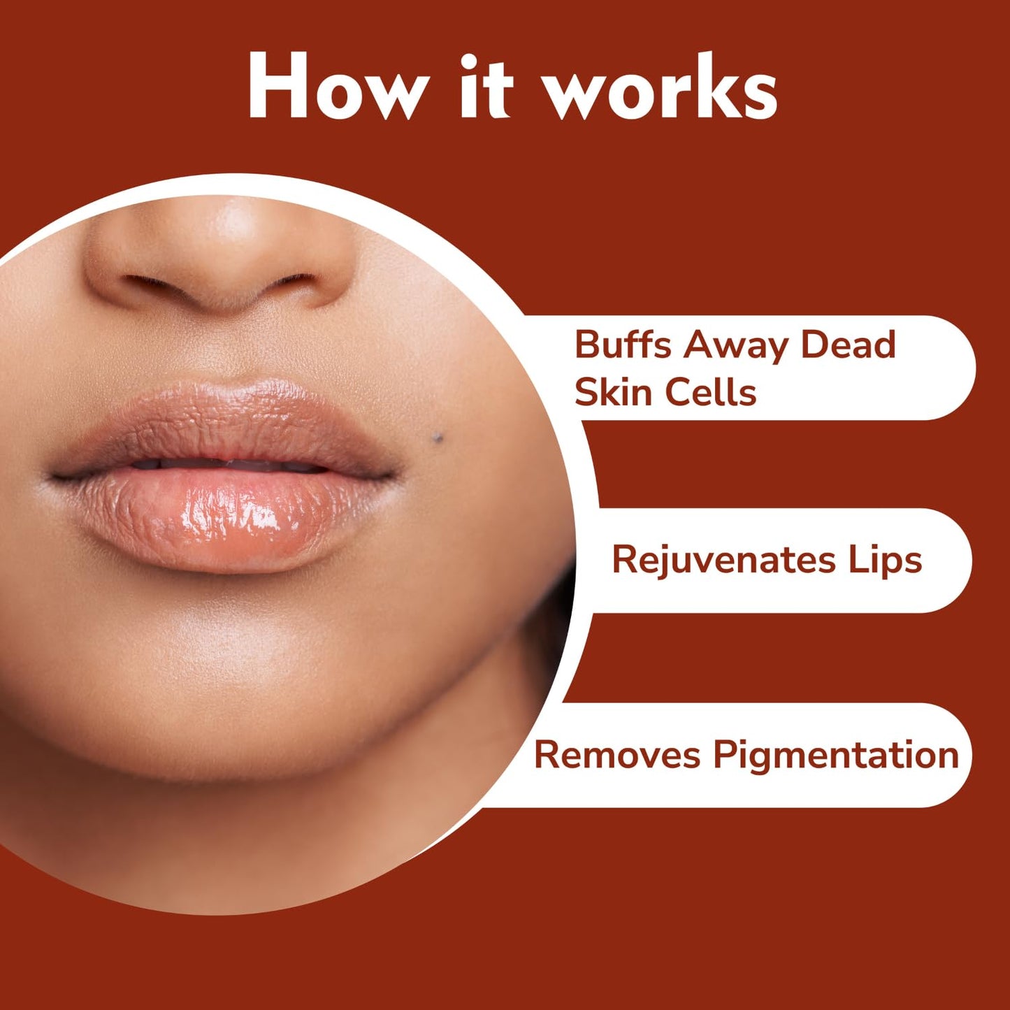 Lip scrub for soft lips