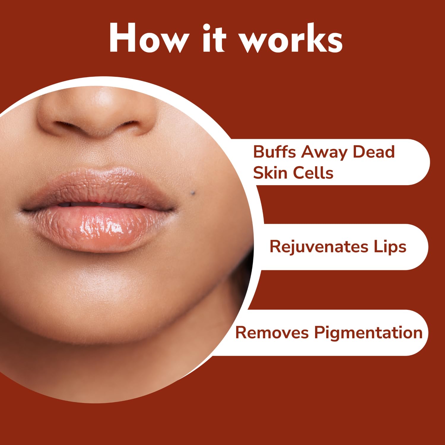 Lip scrub for soft lips