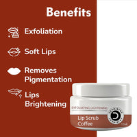 Natural coffee lip exfoliator