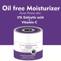 Oil-free face moisturizer jar