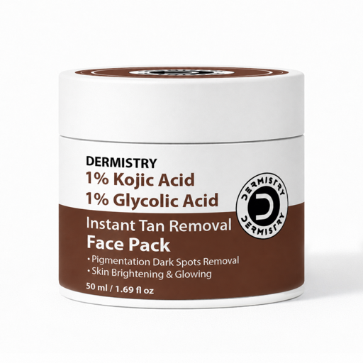 Dermistry Kojic Acid Face Serum & Face Pack Mask for Pigmentation
