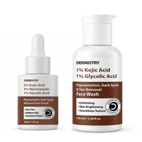 Dermistry Skin Glowing Lightening Brightening Pigmentation Tan Removal Face Wash & Face Serum
