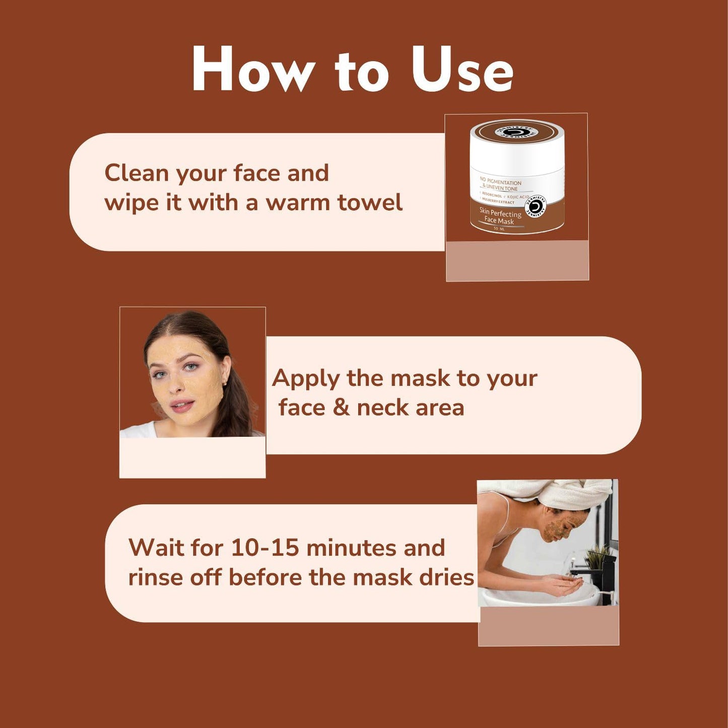 Radiant complexion after face pack