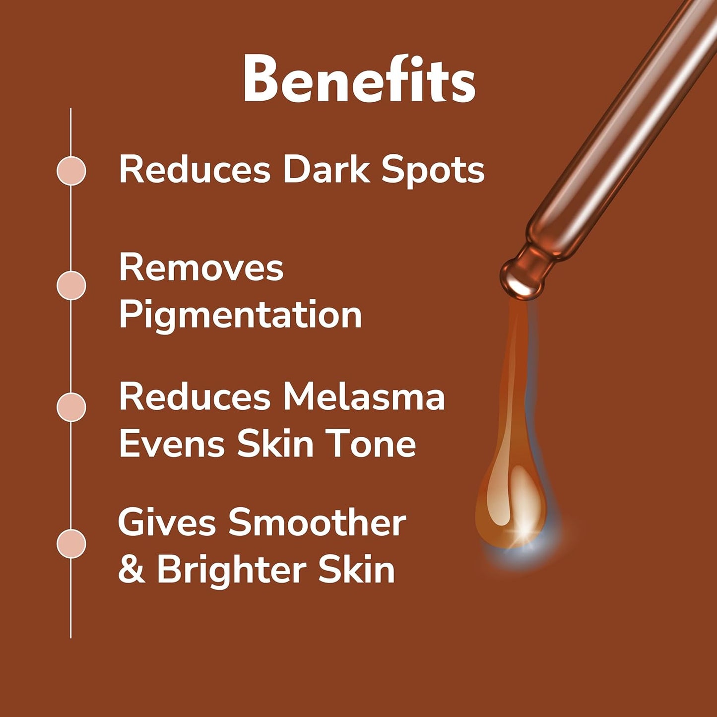 Skin brightening drops application