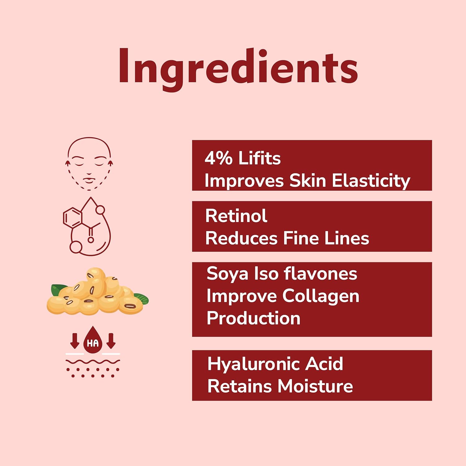 Skin firming serum with dropper