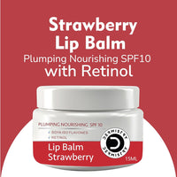 Strawberry flavored lip balm stick