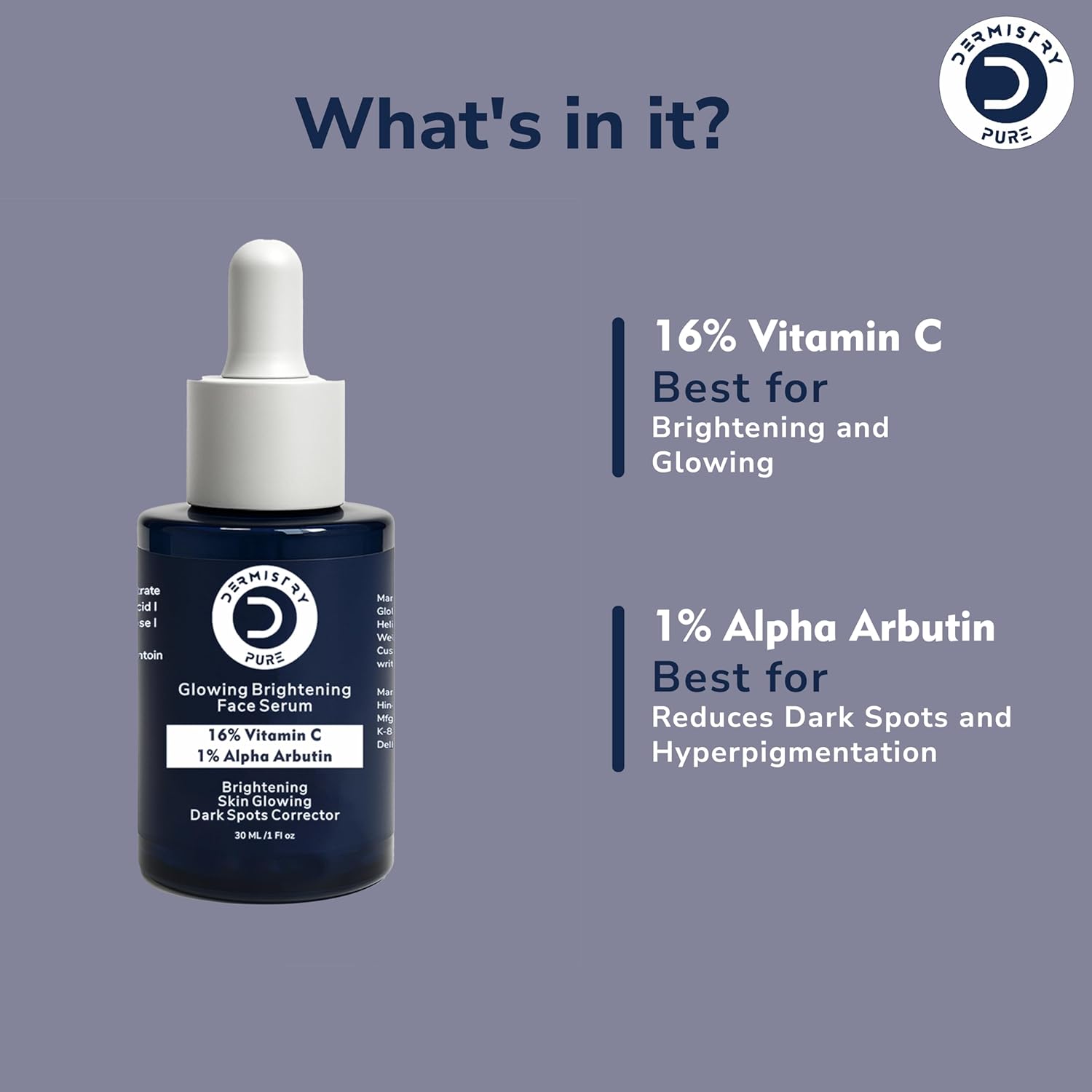 Vitamin C brightening serum bottle