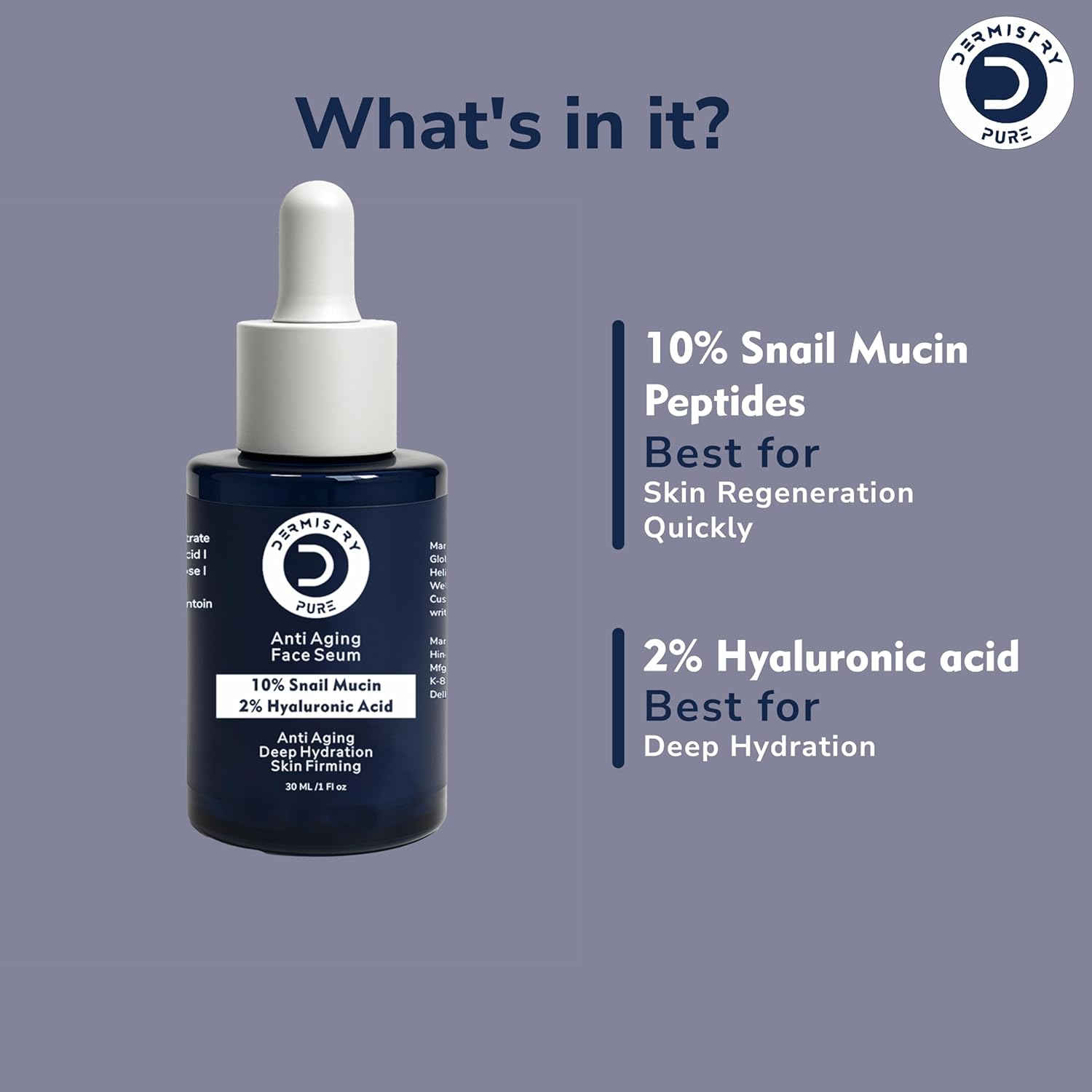 Youthful skin anti aging serum