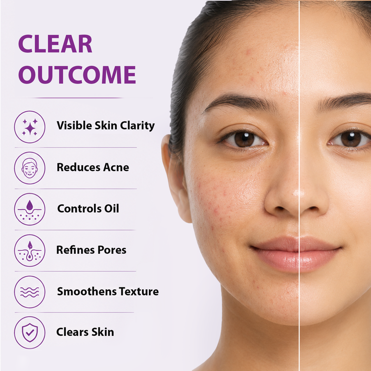 Dermistry 1% Salicylic Acid Back Acne Open Pores Excess Oil Removal Exfoliating Body Wash & 5% Niacinamide Spot Corrector Face Serum