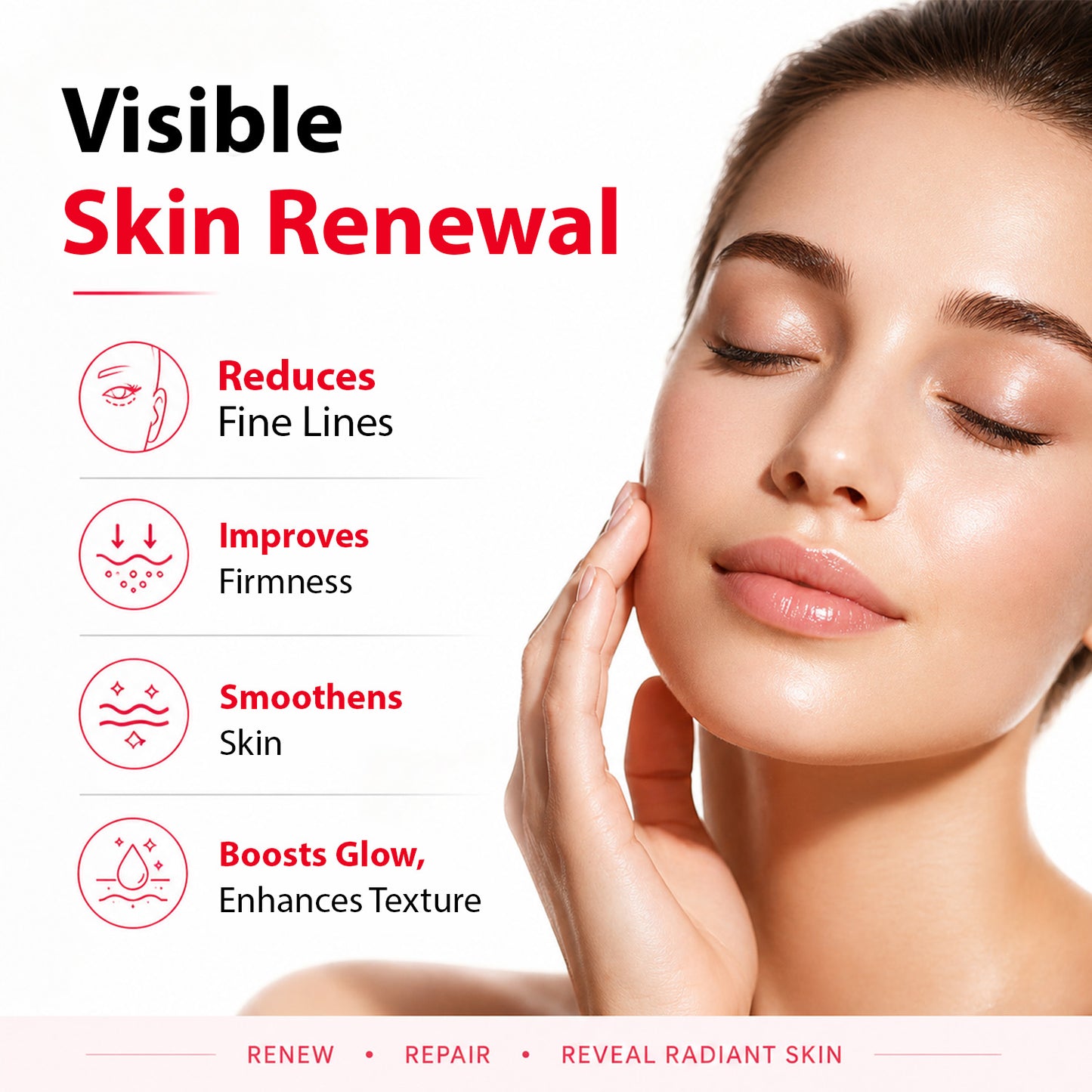 Dermistry Anti Aging Retinol Collagen Skin Firming Lifting Tightening Night Moisturizer Face Cream & 4% Liftis Face Serum