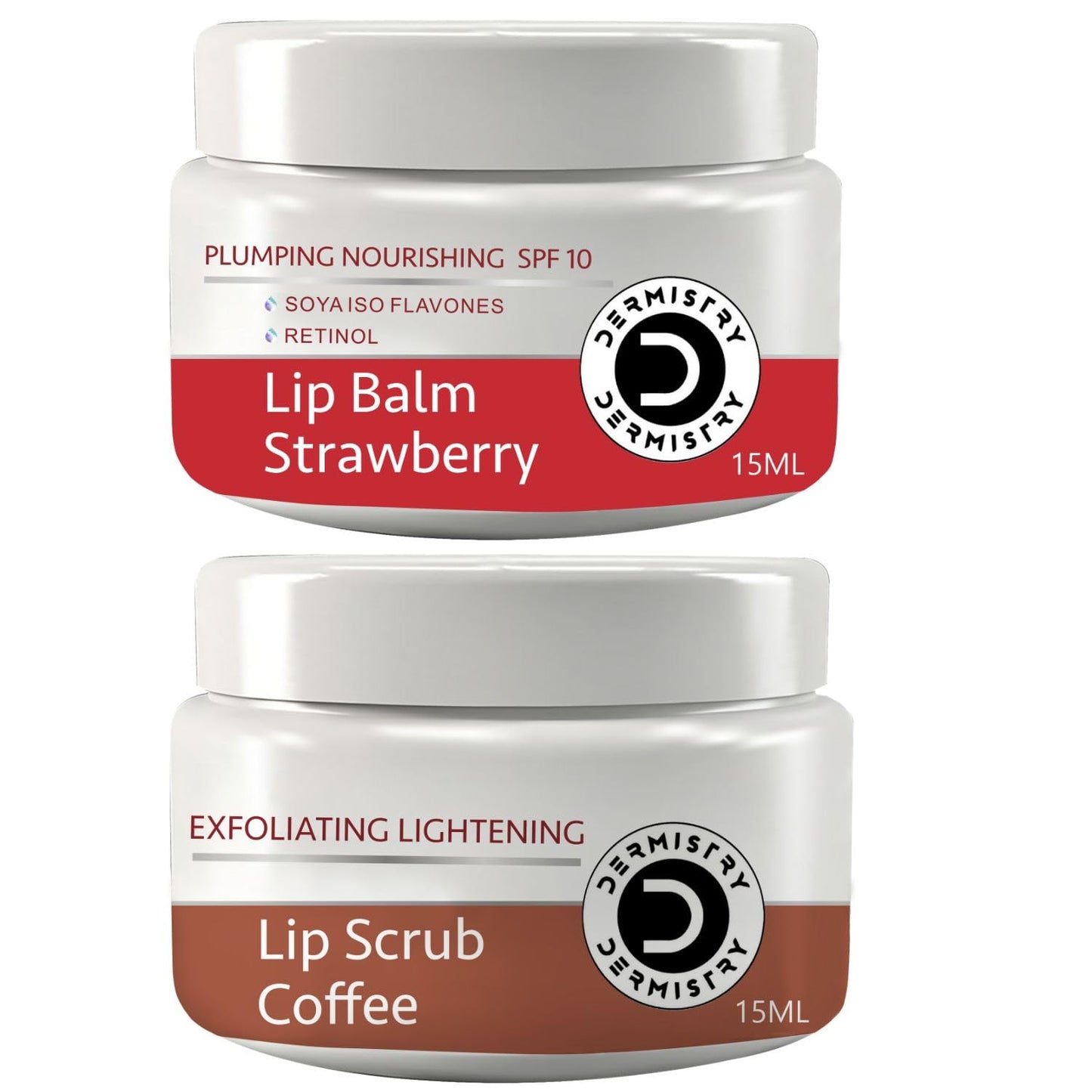 Dermistry Coffee Exfoliating Lightening Brightening Lip Scrub Natural Sugar Coconut Oil Damage Repair
