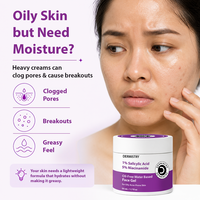 Dermistry 1% Salicylic Acid Back Acne Open Pores Exfoliating Body Wash & Oil Free Water Based Day Night Face Moisturizer