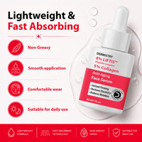 Dermistry Instant Skin Lifting Firming Tightening 4% Liftis Retinol Collagen Boost Day Night Anti Aging Face Serum & SPF 30 Cream For Ageing Wrinkles Dark Circles
